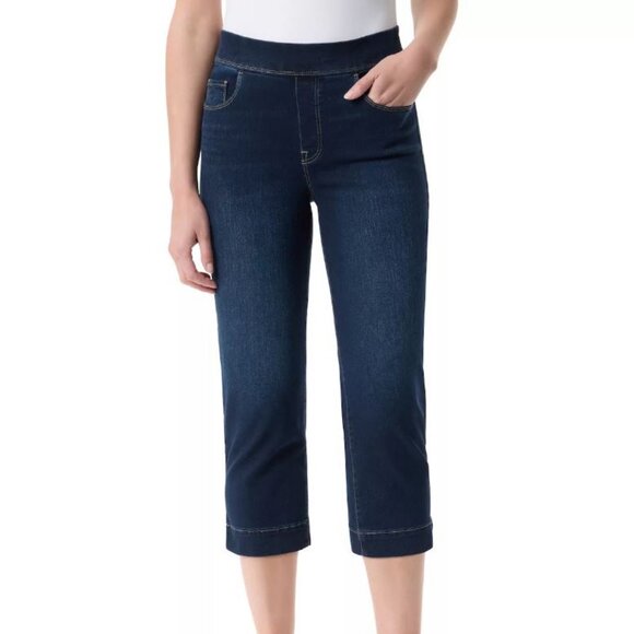 Women's Gloria Vanderbilt Amanda Pull-On Capri Pants Color: Hewlett Size: 14 - Picture 1 of 4